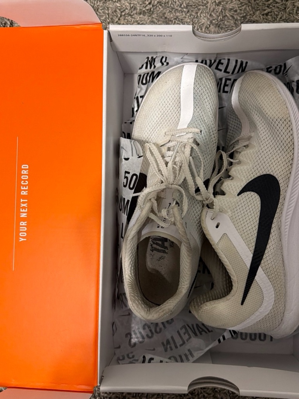 Nike Kids Cream/Black Lightweight Training Sneakers
